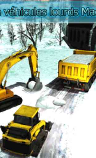 neige simulateur de pelle : chasse conduite réelle 2