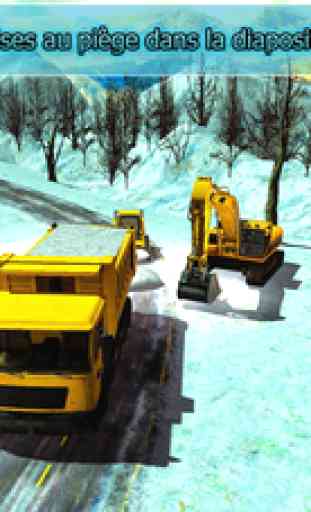 neige simulateur de pelle : chasse conduite réelle 4