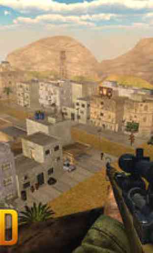 Sniper Guerrier 3D: Desert Warfare 3
