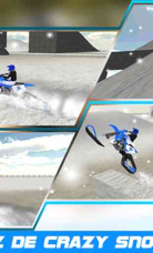 Vélo de neige simulateur de cascades 3D 1