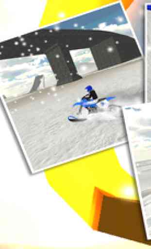 Vélo de neige simulateur de cascades 3D 3