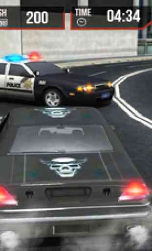 3D covoitureur SuperMarché Voiture: Police Tir Gangster dans Mad Crime Ville 2