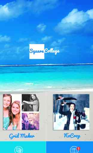 éditeur de photo, square collage, appareil photo beauté - SquareCollage Beauty Selfie layout 1