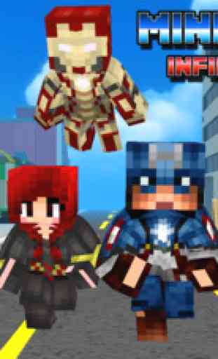 Super-Hero Avengers Hover-Craft Pixel Run 3D -  Cube Blocky Winter Solider America Shield Edition 1