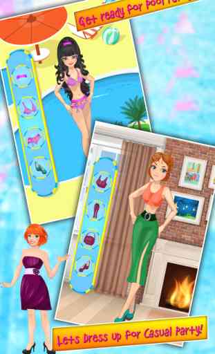 super star party girl dress up - piscine, formel, fêtes sur la plage et tapis rouge défilé de mode jeu 4