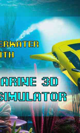 Submarine Car Underwater 3D AR Simulator 4