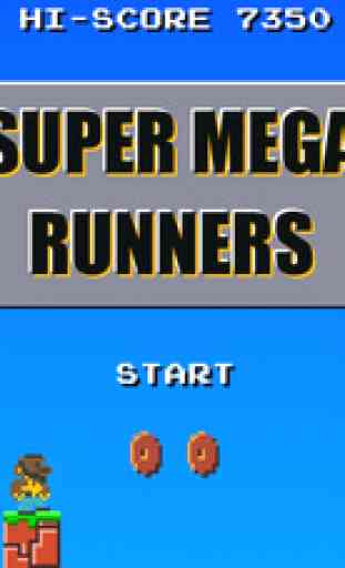 SUPER MEGA RUNNERS - 8-bit Platformer Free Namicom 1