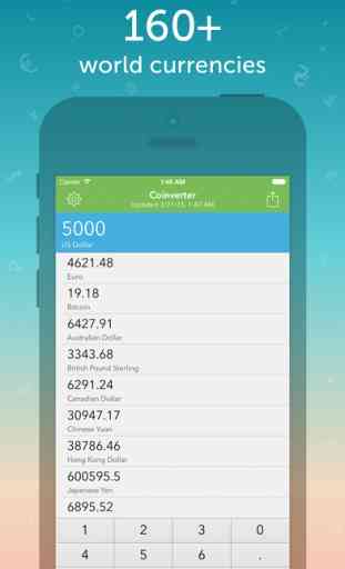 Coinverter – Un convertisseur de monnaies simple por iOS 1