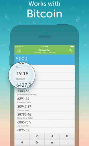 Coinverter – Un convertisseur de monnaies simple por iOS 2