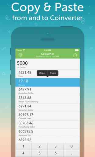 Coinverter – Un convertisseur de monnaies simple por iOS 3