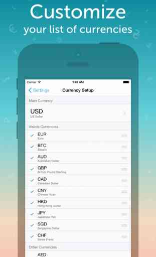 Coinverter – Un convertisseur de monnaies simple por iOS 4