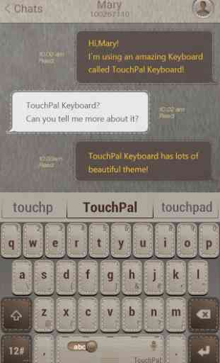 TouchPal Leather Theme 3