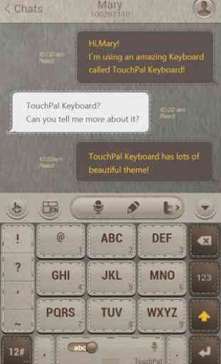 TouchPal Leather Theme 4