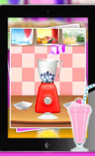 Doux Milkshake Smoothies Maker Game - Profitez de saveur différente Frozen Ice Smoothie Maker Summer Game Treat 4