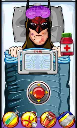 Superhero Hopital : A toi de guérir ton super hero malade tu es docteur en clinique et chirurgie jeu médecin pour enfant fille et garcon 2