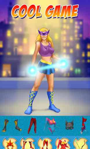 Superheroes Fille! - Les Filles Puissance Mode et Style du Jeu des Costumes de Rêve 1