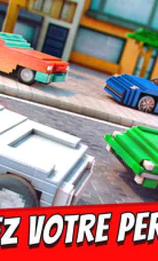 Survival Cars . Pixel Courses Rogue de Voitures Fast Gratuit Jeu 3D 4