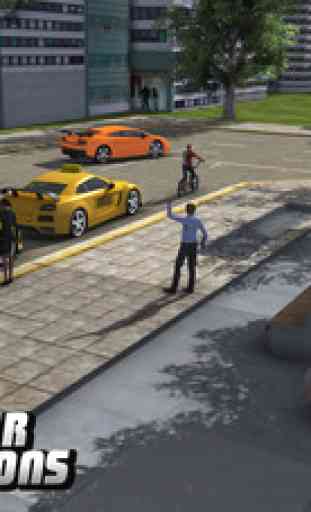 Taxi Cab 3D Driver Simulator - Une conduite de voiture folle et amusant et un parking défi jeu 1