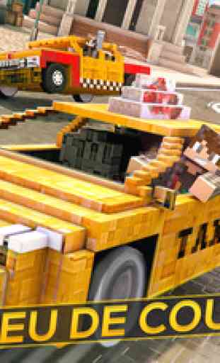 Turbo Taxi Craft Jeu de Voitures de Courses pour Enfants Gratuit 1