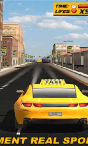 Extrême Taxi Voiture Conduire 3D: Fou Chauffeur 2