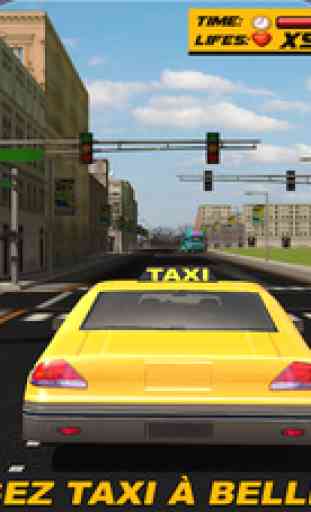 Extrême Taxi Voiture Conduire 3D: Fou Chauffeur 4