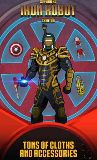 Superhero Iron Robot Creator for Avengers Iron-Man 2
