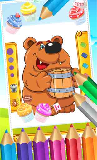 Teddy Bear Coloring Book Dessin pour enfants Jeux 2