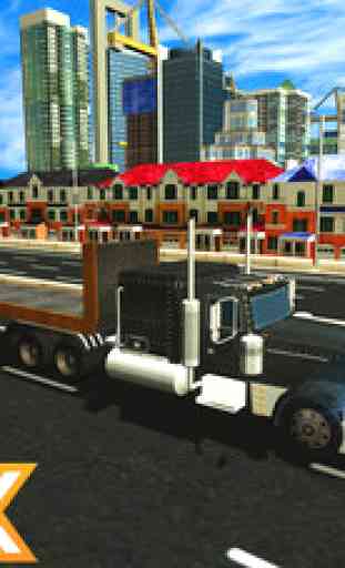 Camion remorque simulateur - Transport de conteneurs de fret et jeu de conduite 1