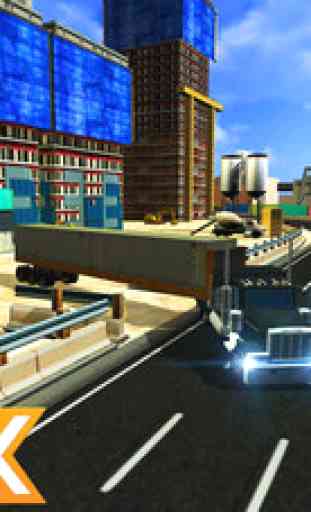 Camion remorque simulateur - Transport de conteneurs de fret et jeu de conduite 4