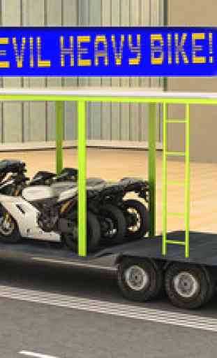 simulateur de moto 3D chauffeur de camion de transport de marchandises 4