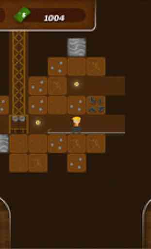 Treasure Miner - Explore a deep 2d gold mine in this mega digging and mining sandbox adventure as a gemstone digger 2