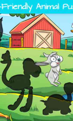 Les animaux de la ferme: Jeux et puzzle enfant 2