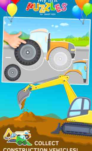 Puzzle Tracteur et Camion gratuit pour enfant de 3 ans 1