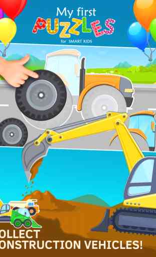 Puzzle Tracteur et Camion gratuit pour enfant de 3 ans 3