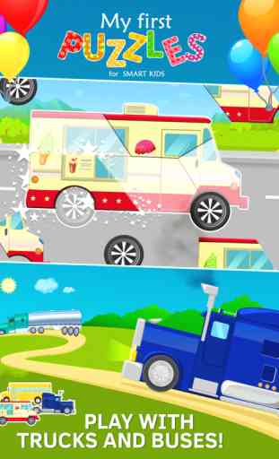 Puzzle vehicules pour enfants gratuit 3