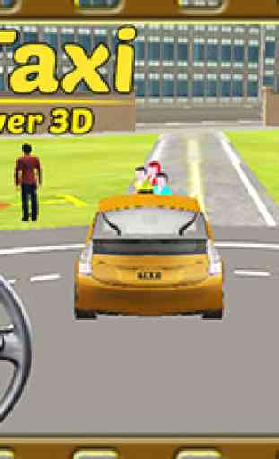 Chauffeur de taxi VIP simulateur 3D de ville - parking et passagers pick & drop 3