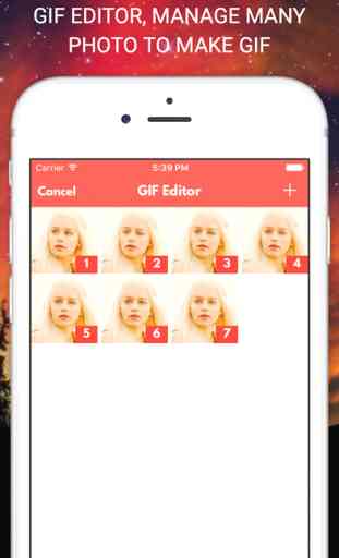 Hilarant GIF animé - Editeur de vidéo, createur texte animé, et creer, sauver, publier, partager GIF 4
