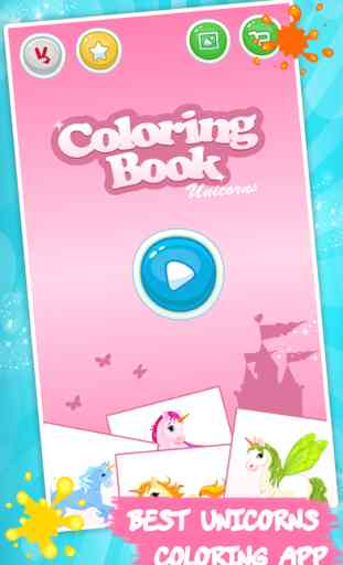 Licornes livre de coloriage pour les petits enfants: dessin et des jeux de peinture pour enfants 4