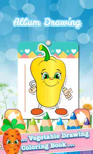 Livre Coloriage Dessin Légumes - caricature mignonne art idées pages pour les enfants 1