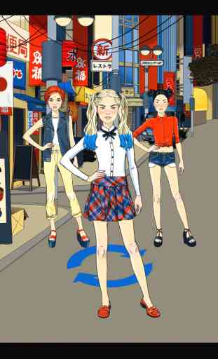 Walks in Tokyo - jeu de habillage, maquillage et coiffure pour fille 3