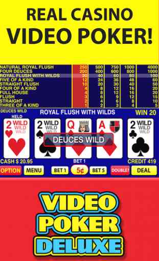 Video Poker Deluxe -  Vidéo Poker à Las Vegas 1