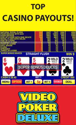 Video Poker Deluxe -  Vidéo Poker à Las Vegas 4
