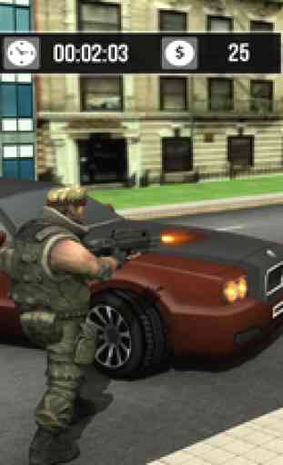 ville urbaine voiture gangs guerres de criminalité 3D 2