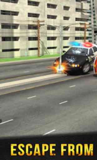 ville urbaine voiture gangs guerres de criminalité 3D 3