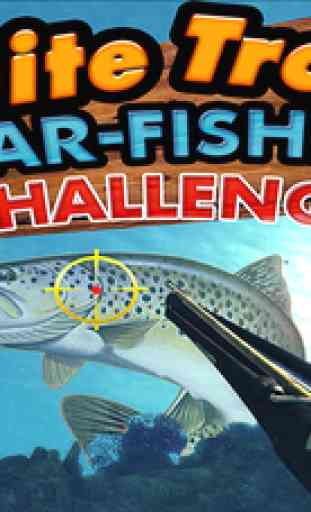 blanc truite lance pêche défi : joue deap mer l'hiver poisson à la chasse gratuit 1