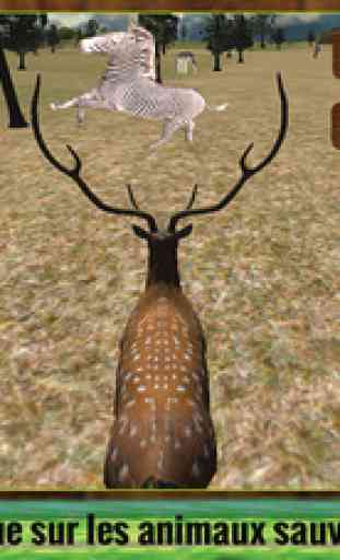 Cerfs sauvages vengeance simulateur 3D - contrôler le cerf fou et briser les animaux 2