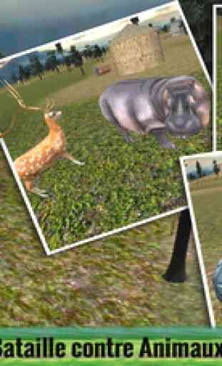 Cerfs sauvages vengeance simulateur 3D - contrôler le cerf fou et briser les animaux 3