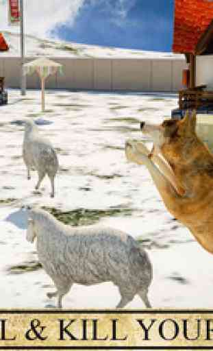 Loup Simulator 3D - Revenge of Beast animaux sauvages et la chasse au gibier d'attaque en hiver Snow Farm 1
