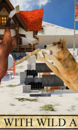Loup Simulator 3D - Revenge of Beast animaux sauvages et la chasse au gibier d'attaque en hiver Snow Farm 4