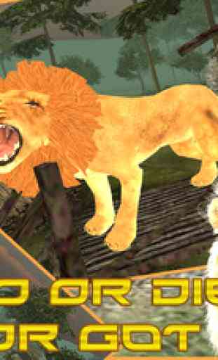 sauvage lion chasseur 2016 - jungle simulation de chasse au roi 3d: full fun jeu gratuit 2